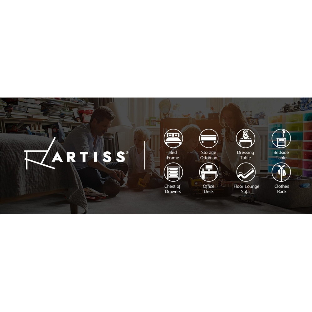 Artiss Storage Ottoman Blanket Box Foot Stool LARGE Chest Toy Velvet Leather - Picture 11 of 43