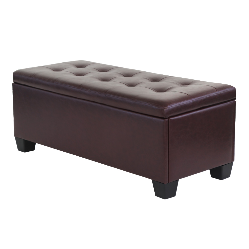 Artiss Storage Ottoman Blanket Box PU Leather Fabric Chest Toy Foot Stool LARGE - Picture 63 of 72