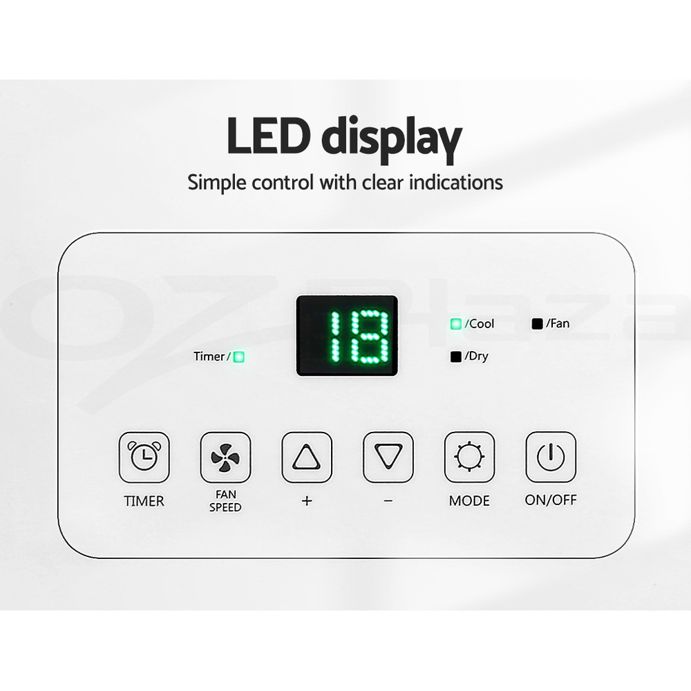 Devanti Portable Air Conditioner Cooling Mobile Fan Window Cooler Dehumidifier - Picture 72 of 77