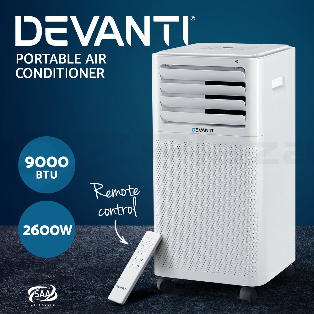 Devanti Portable Air Conditioner Cooling Mobile Fan Window Cooler Dehumidifier - Picture 67 of 77