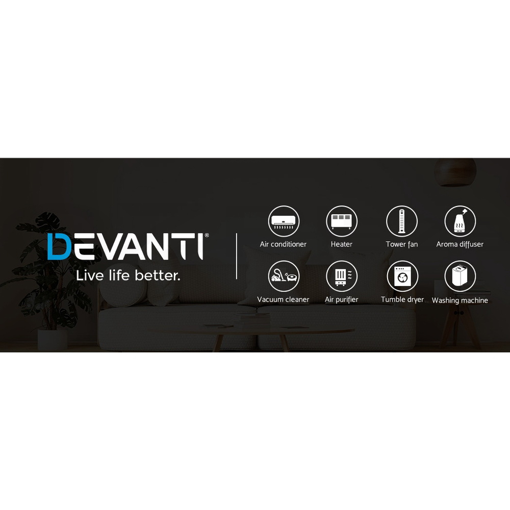 Devanti Portable Air Conditioner Cooling Mobile Fan Window Cooler Dehumidifier - Picture 68 of 77