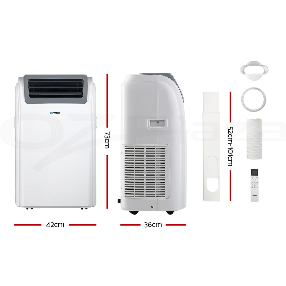 Devanti Portable Air Conditioner Cooling Mobile Fan Window Cooler Dehumidifier - Picture 66 of 77