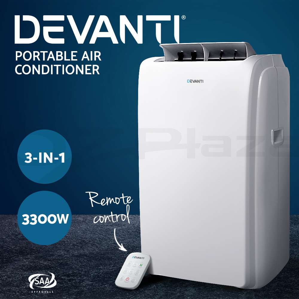Devanti Portable Air Conditioner Cooling Mobile Fan Window Cooler Dehumidifier - Picture 45 of 77