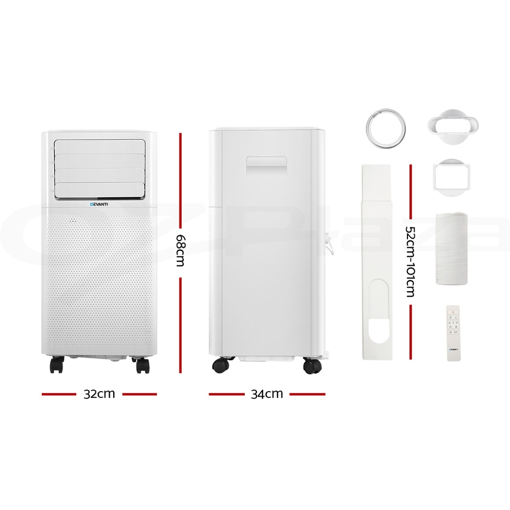 Devanti Portable Air Conditioner Cooling Mobile Fan Window Cooler Dehumidifier - Picture 22 of 77