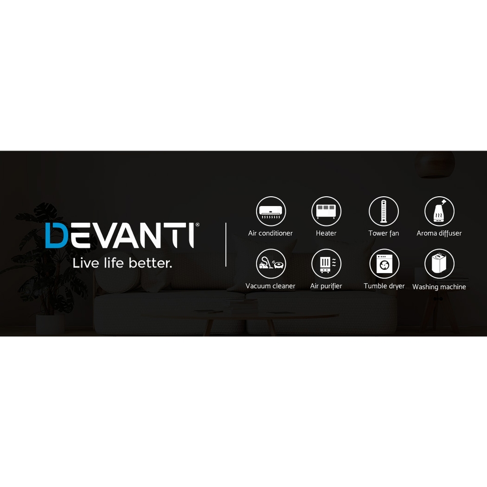 Devanti Portable Air Conditioner Cooling Mobile Fan Window Cooler Dehumidifier - Picture 13 of 77