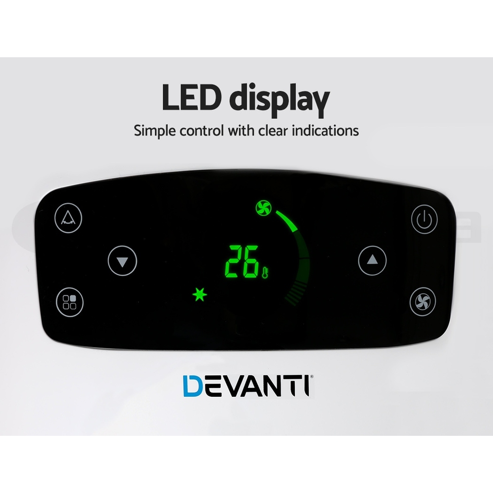 Devanti Portable Air Conditioner Cooling Mobile Fan Window Cooler Dehumidifier - Picture 27 of 77