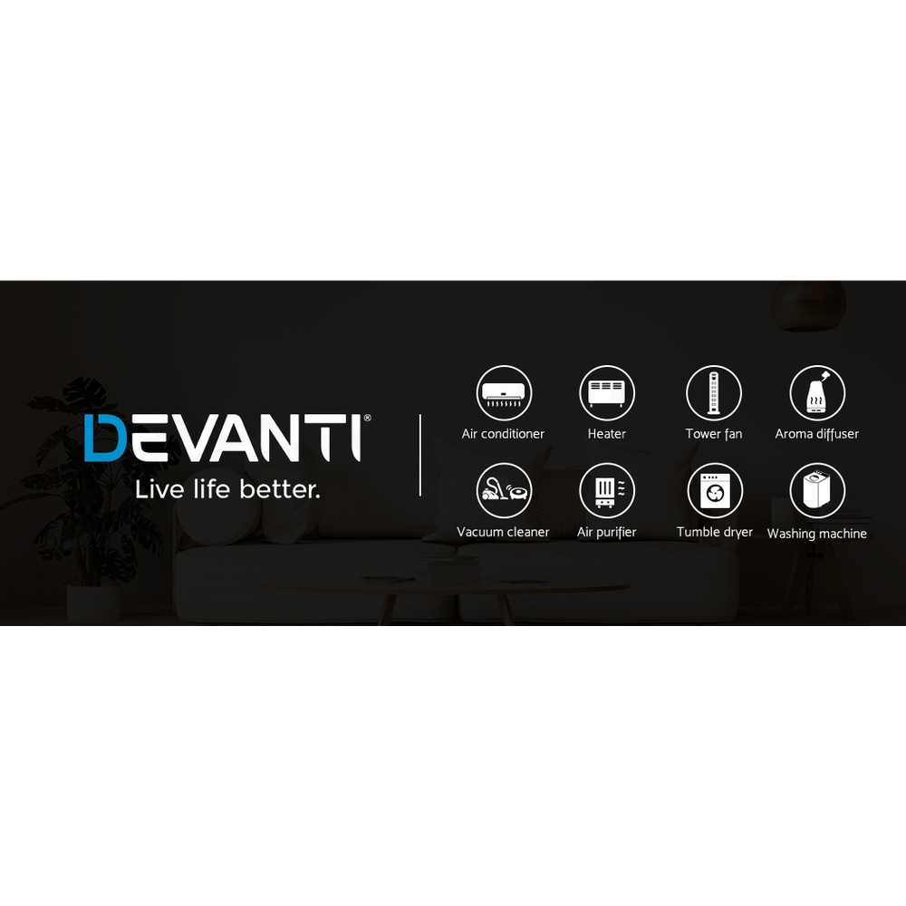 Devanti Portable Air Conditioner Cooling Mobile Fan Window Cooler Dehumidifier - Picture 35 of 77