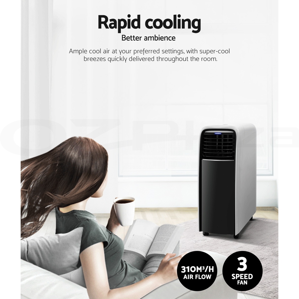 Devanti Portable Air Conditioner Cooling Mobile Fan Window Cooler Dehumidifier - Picture 37 of 77