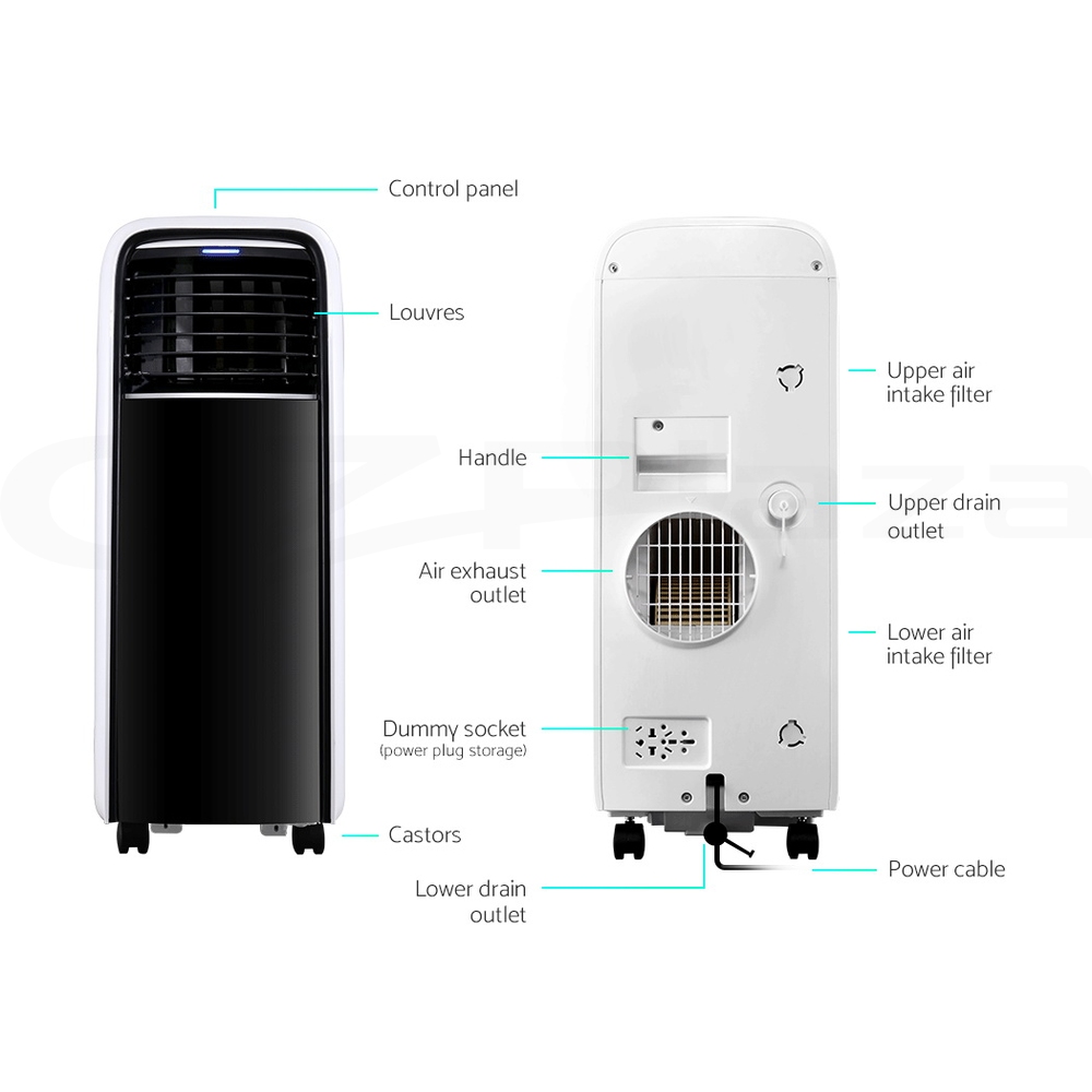 Devanti Portable Air Conditioner Cooling Mobile Fan Window Cooler Dehumidifier - Picture 42 of 77