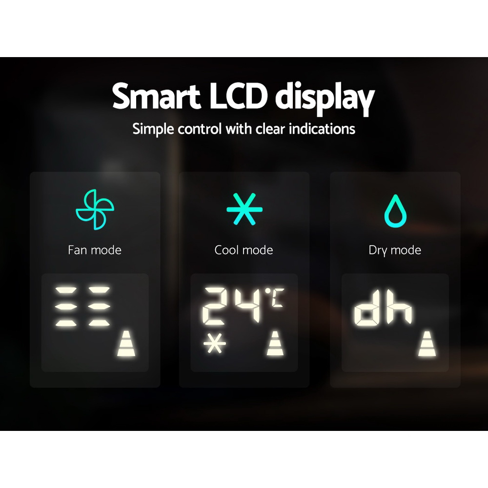 Devanti Portable Air Conditioner Cooling Mobile Fan Window Cooler Dehumidifier - Picture 50 of 77