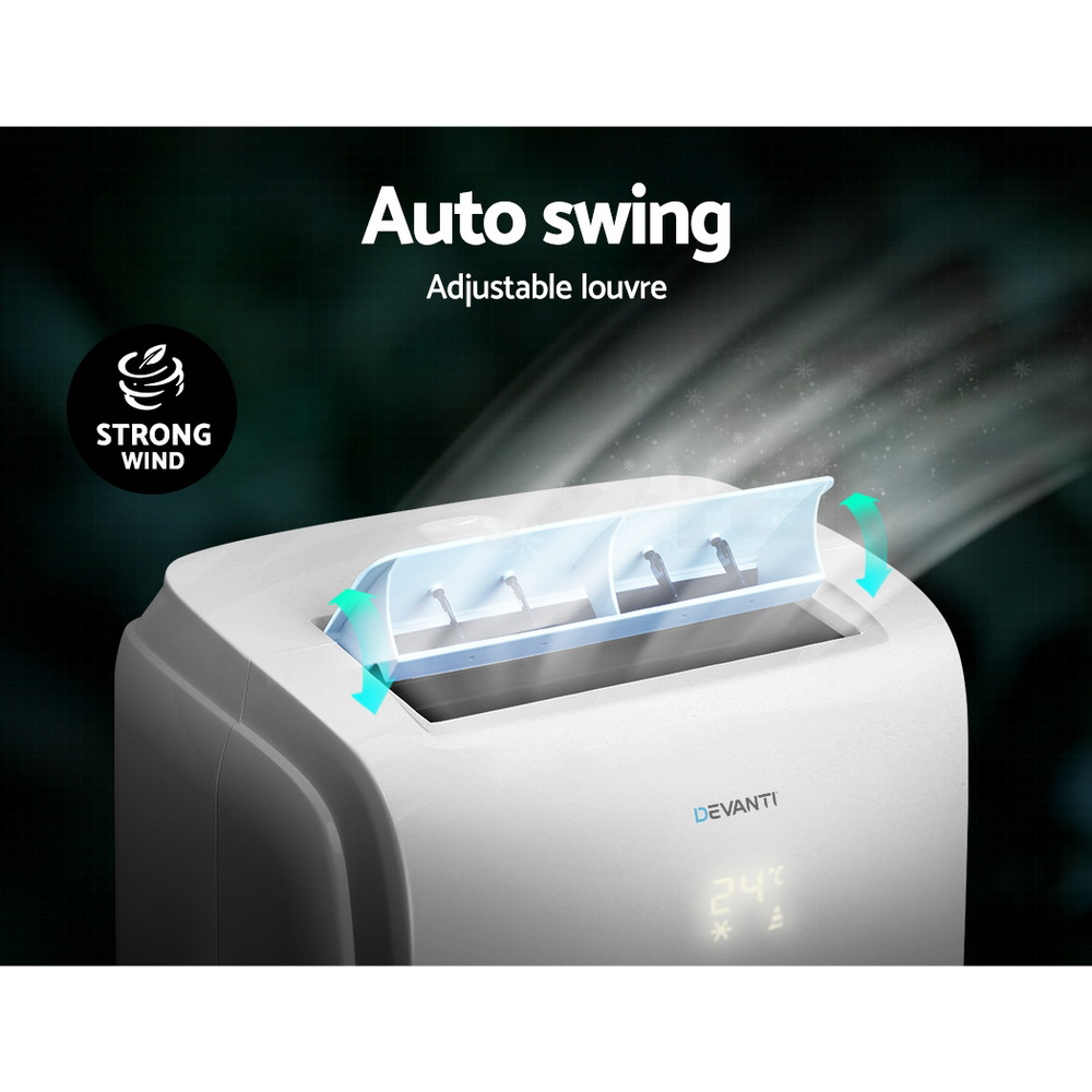 Devanti Portable Air Conditioner Cooling Mobile Fan Window Cooler Dehumidifier - Picture 51 of 77
