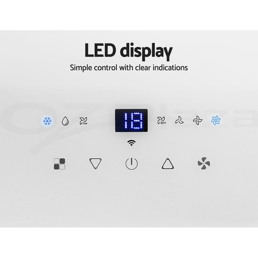 Devanti Portable Air Conditioner Cooling Mobile Fan Window Cooler Dehumidifier - Picture 60 of 77