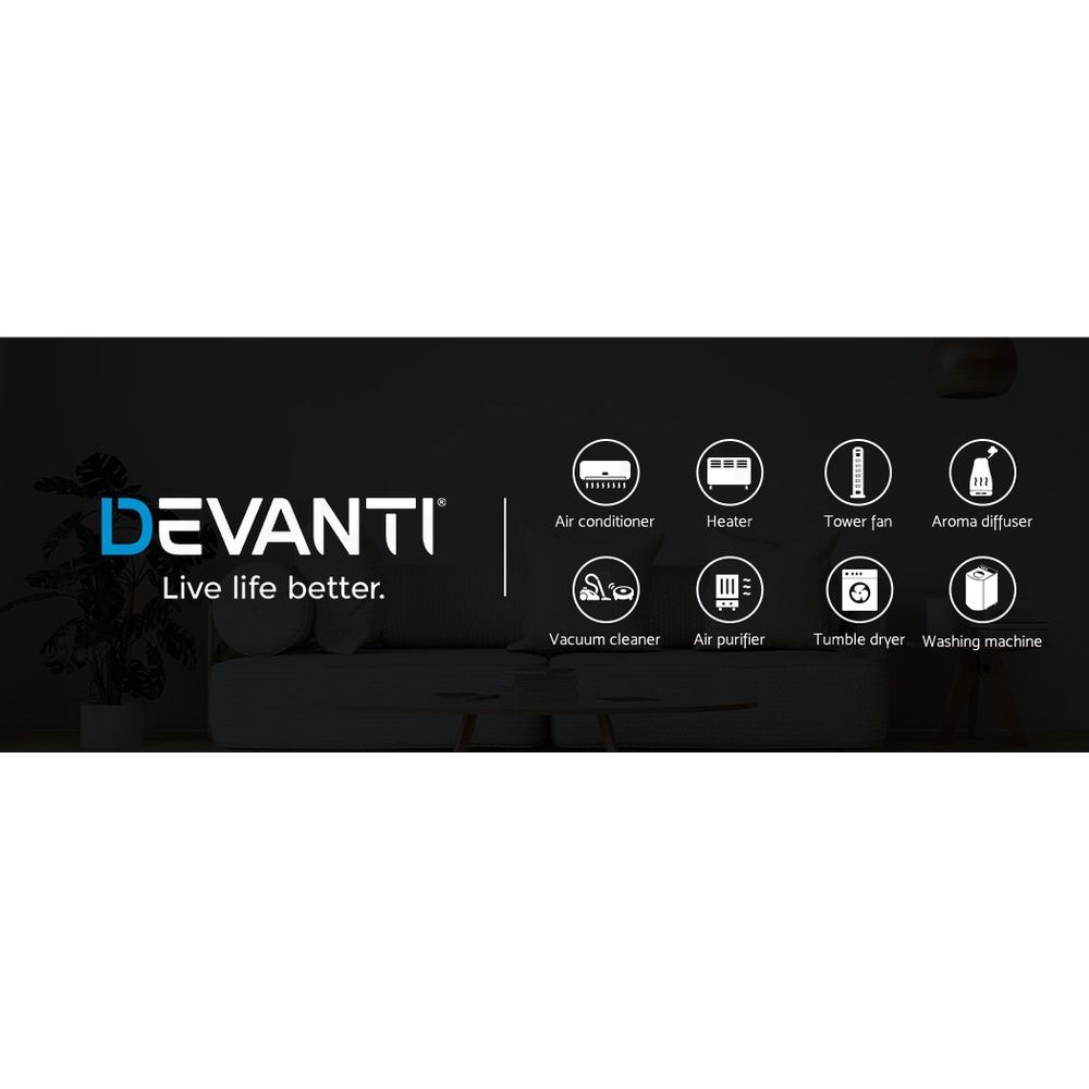 Devanti Portable Air Conditioner Cooling Mobile Fan Window Cooler Dehumidifier - Picture 57 of 77