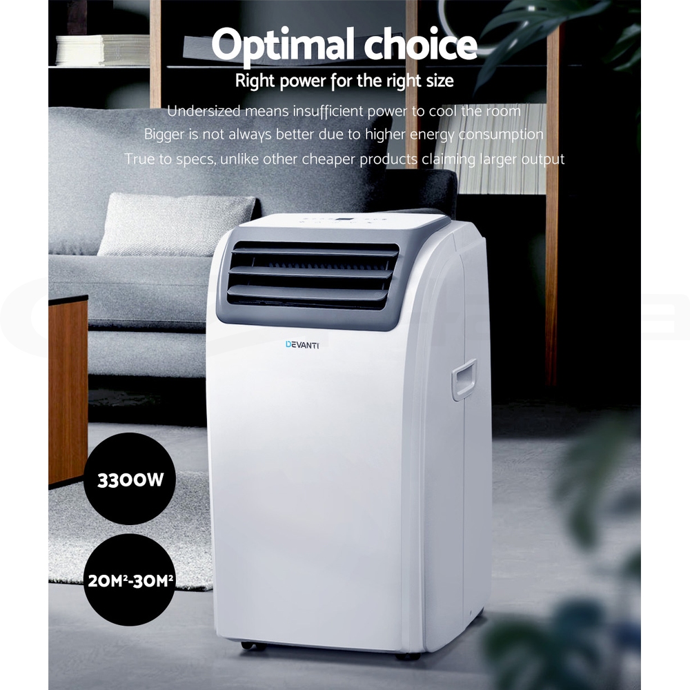 Devanti Portable Air Conditioner Cooling Mobile Fan Window Cooler Dehumidifier - Picture 58 of 77