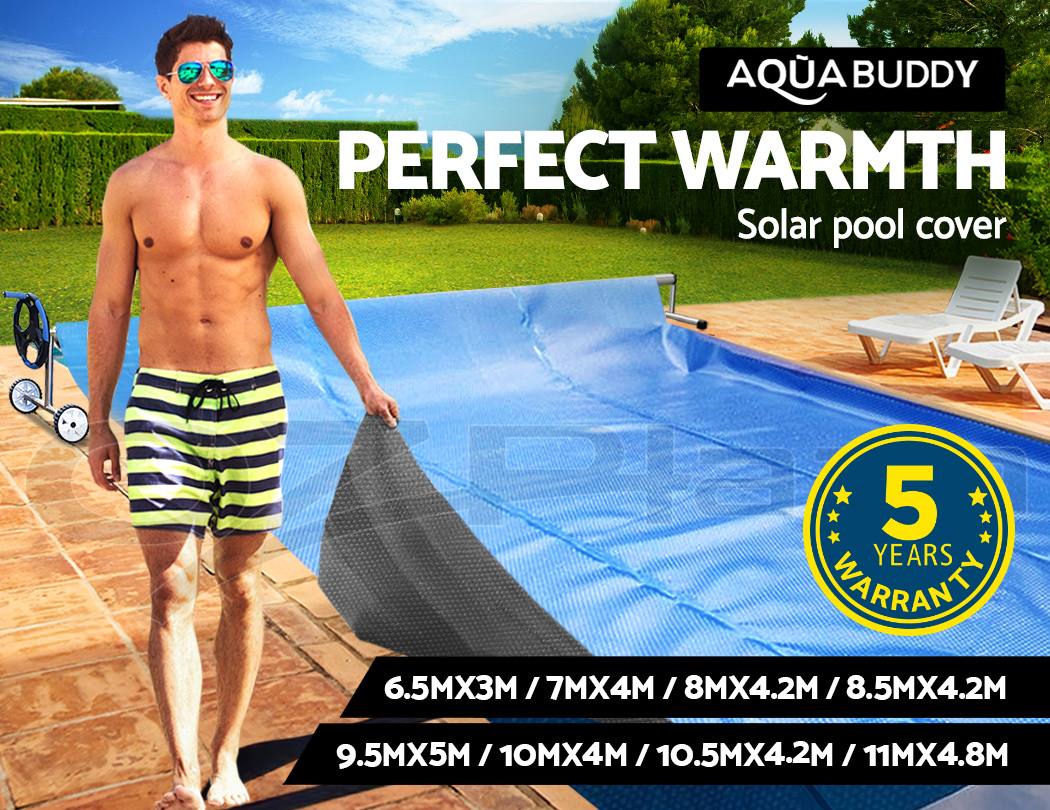 Aquabuddy Pool Cover 500 Micron Solar Blanket Covers Swimming Outdoor 8 Sizes Ebay