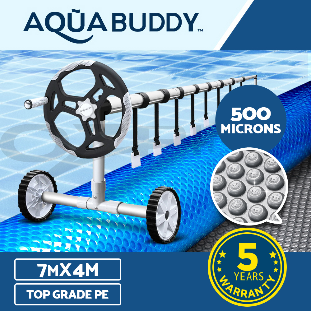 Aquabuddy Pool Cover 500 Micron Roller Solar Blanket Swimming Pool Covers Bubble - Picture 15 of 17