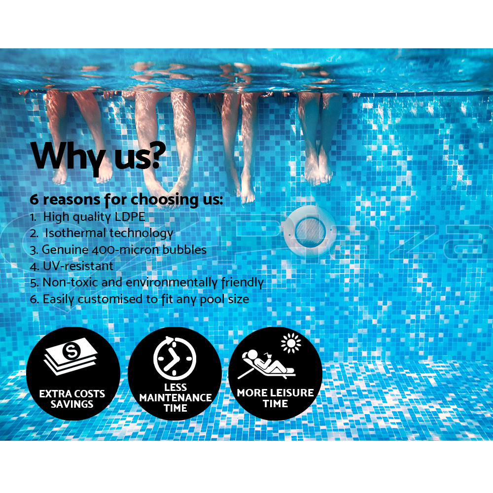 Aquabuddy Pool Cover 400 500 Micron Solar Blanket Swimming Isothermal Covers - Picture 47 of 131