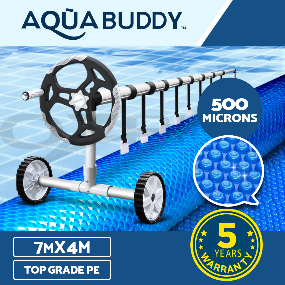 Aquabuddy Pool Cover 500 Micron Roller Solar Blanket Swimming Outdoor Bubble - Picture 15 of 16