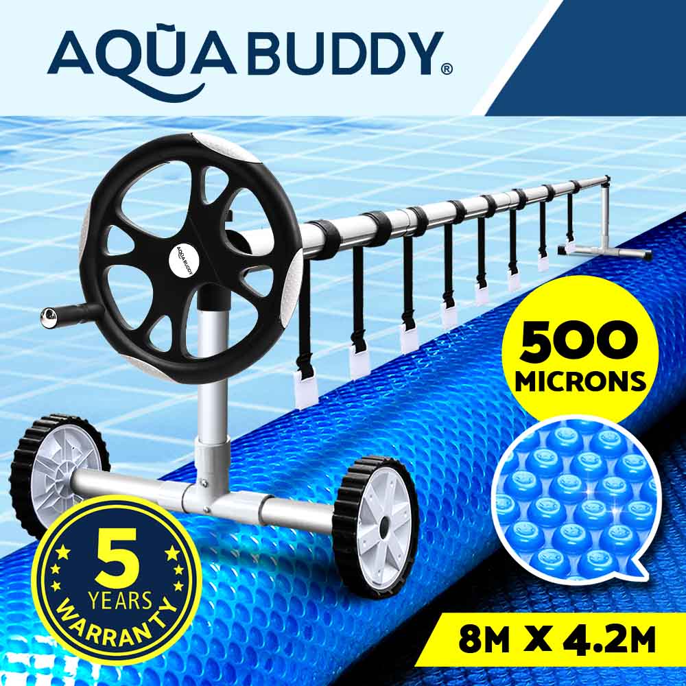 Aquabuddy Pool Cover 500 Micron Roller Solar Blanket Swimming Outdoor Bubble - Picture 16 of 16