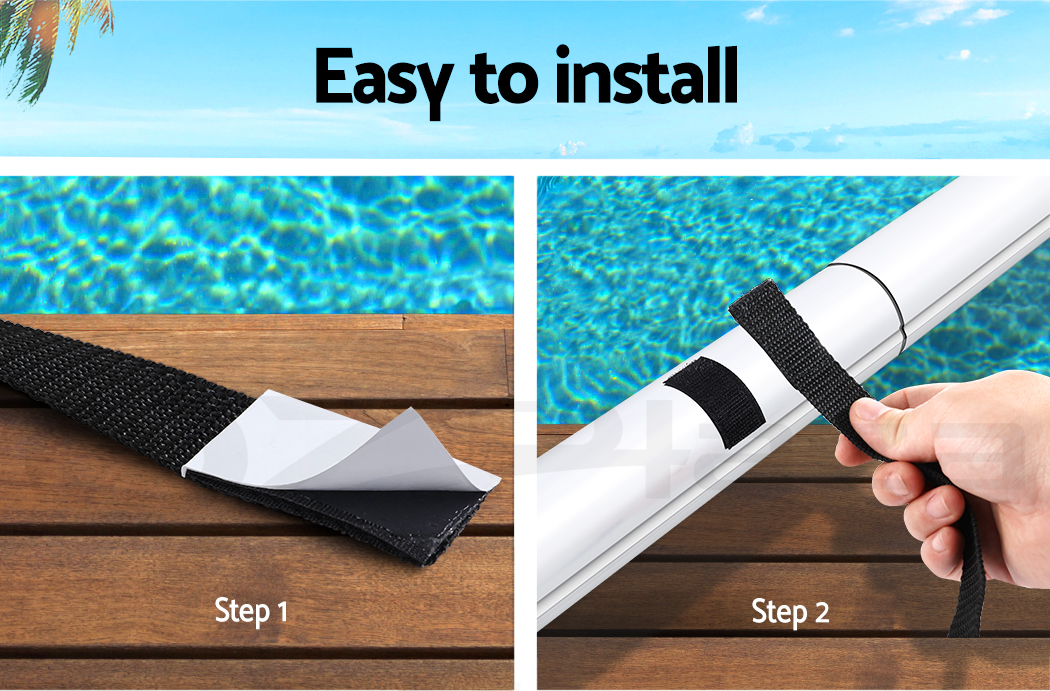 Aquabuddy Pool Cover Roller Attachment Straps Kit 8PCS for Swimming