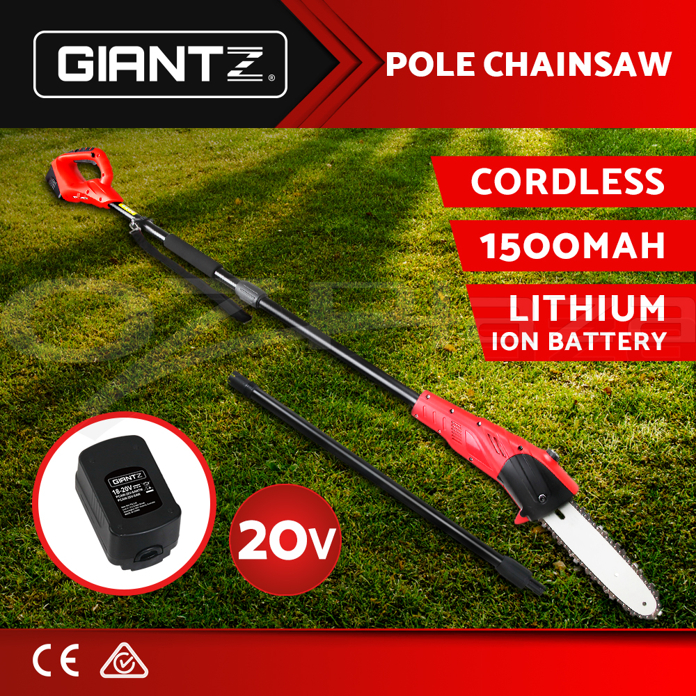 Giantz Cordless Pole Chainsaw Leaf Blower Electric Battery Hedge