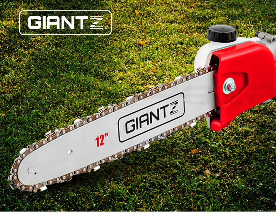 Giantz Pole Chainsaw 4 Stroke Petrol Hedge Trimmer Pruner Chain Saw