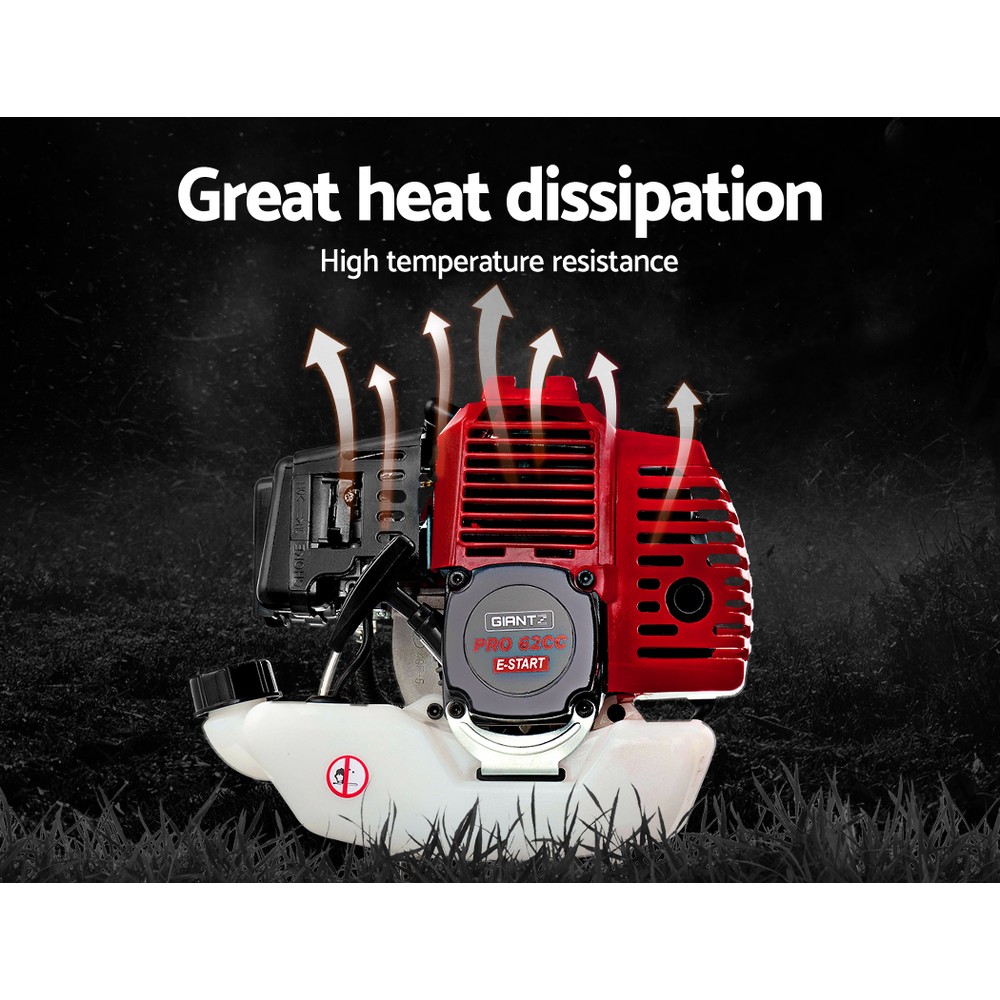 Giantz Petrol Pole Chainsaw 62CC Saw Trimmer Cutter Whipper Snipper Hedge Brush - Picture 61 of 74