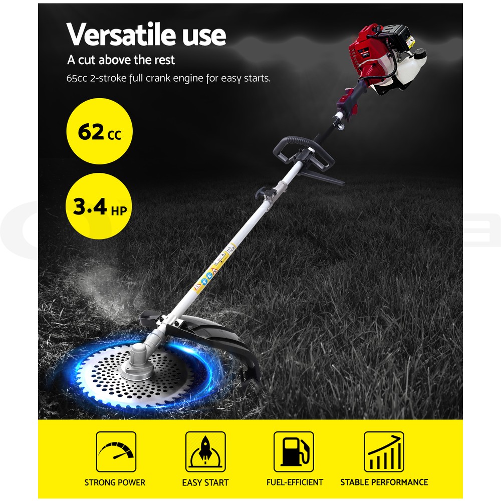 Giantz Petrol Pole Chainsaw 62CC Saw Trimmer Cutter Whipper Snipper Hedge Brush - Picture 43 of 74
