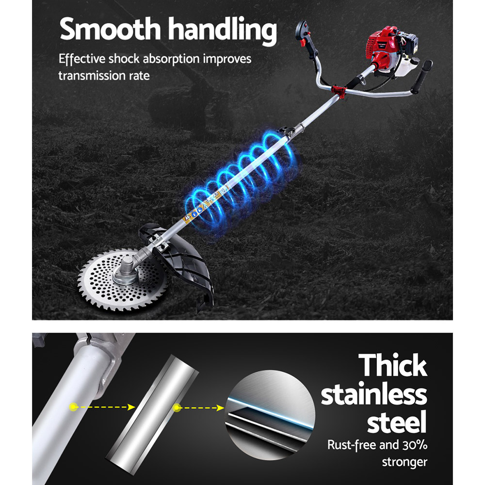 Giantz Petrol Pole Chainsaw 62CC Saw Trimmer Cutter Whipper Snipper Hedge Brush - Picture 35 of 74