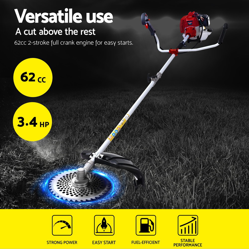 Giantz Petrol Pole Chainsaw 62CC Saw Trimmer Cutter Whipper Snipper Hedge Brush - Picture 27 of 74