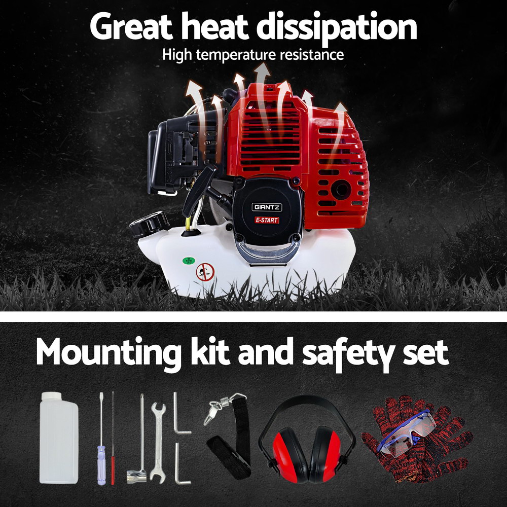 Giantz Petrol Pole Chainsaw 62CC Saw Trimmer Cutter Whipper Snipper Hedge Brush - Picture 29 of 74