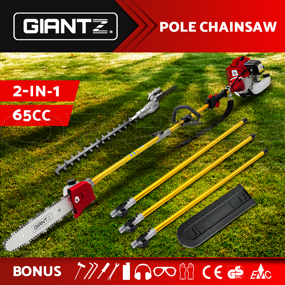 Giantz Pole Chainsaw Petrol Hedge Trimmer Pruner Chain Saw Multi Long Reach - Picture 78 of 88