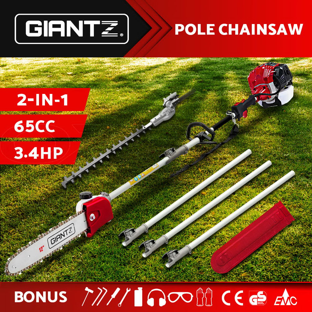 Giantz Pole Chainsaw Petrol Hedge Trimmer Pruner Chain Saw Multi Long Reach - Picture 56 of 88