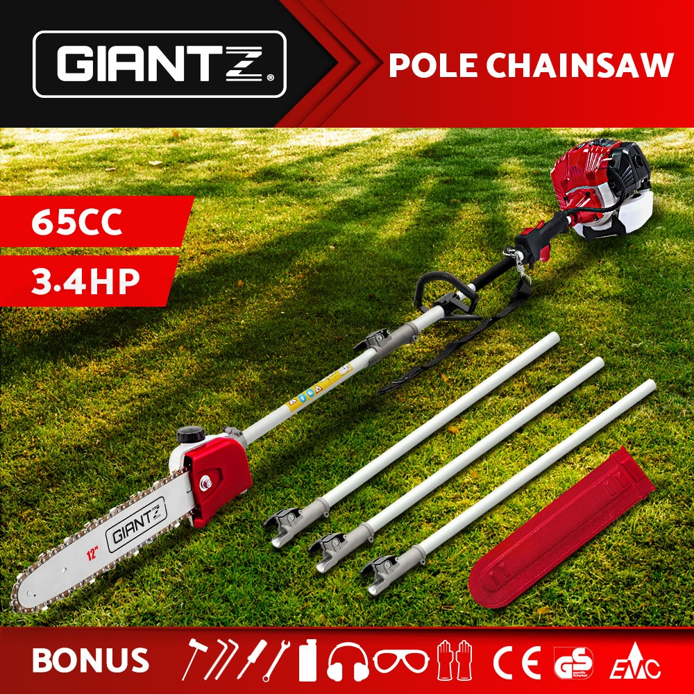 Giantz Pole Chainsaw Petrol Hedge Trimmer Pruner Chain Saw Multi Long Reach - Picture 45 of 88