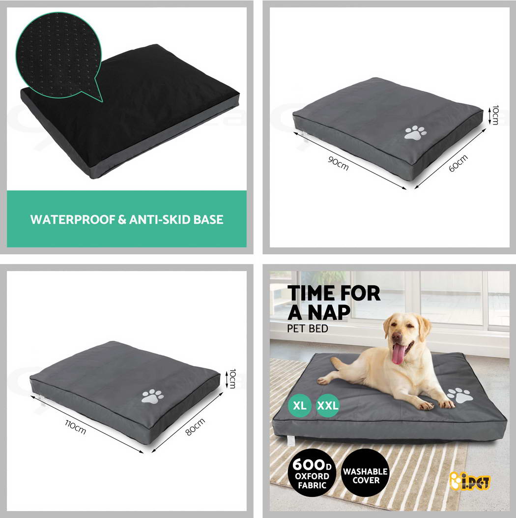 i.Pet Dog Bed Beds Mattress Pad Mat Cushion Pillow Canvas Washable