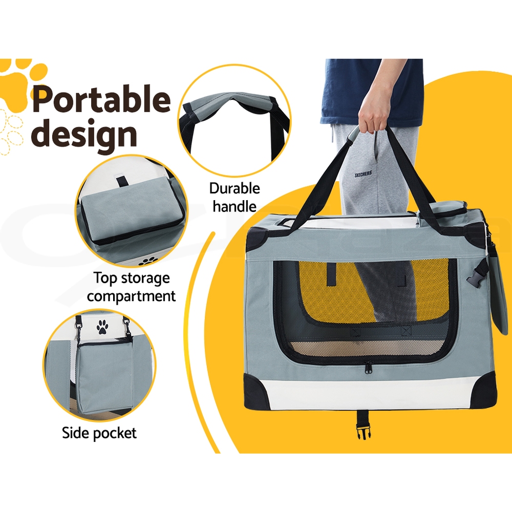 i.Pet Pet Soft Crate Carrier Dog Cat Travel Portable Bag Large Puppy