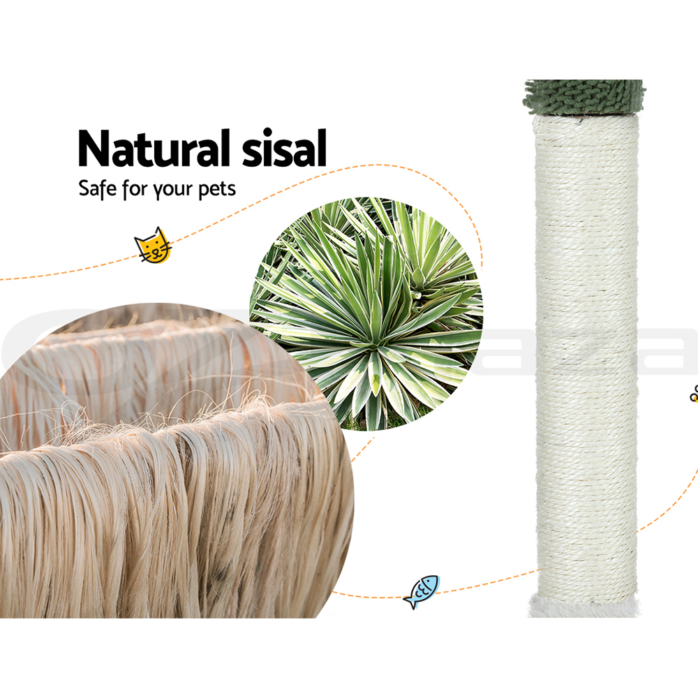 i.Pet Cat Tree Tower Scratching Post Scratcher Trees Wood Condo House 69-92cm - Picture 43 of 75