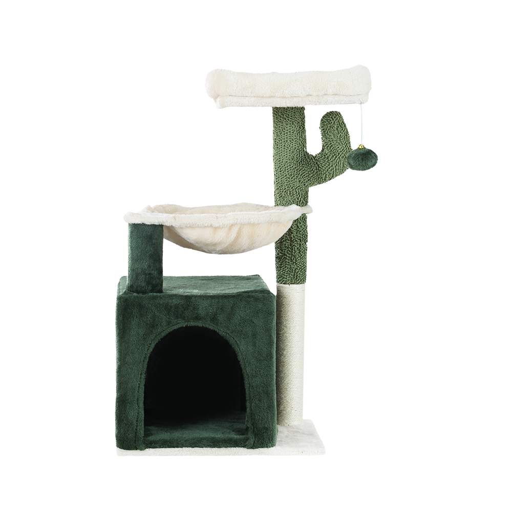 i.Pet Cat Tree Tower Scratching Post Scratcher Trees Wood Condo House 69-92cm - Picture 46 of 75