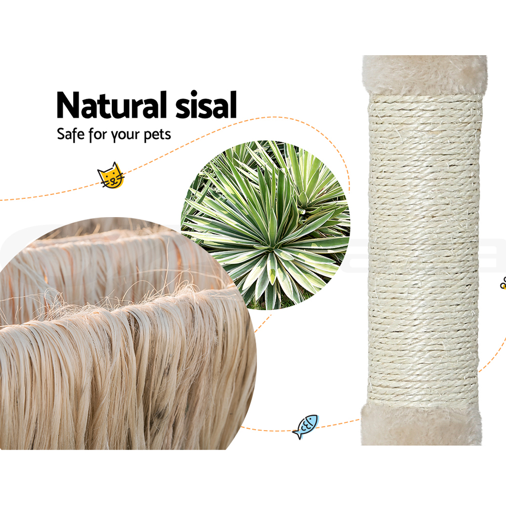 i.Pet Cat Tree Tower Scratching Post Scratcher Trees Wood Condo House 69-92cm - Picture 62 of 75