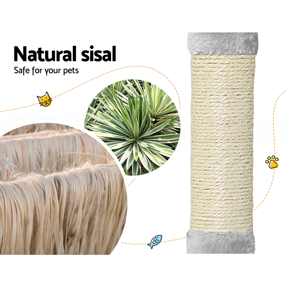 i.Pet Cat Tree Tower Scratching Post Scratcher Trees Wood Condo House 69-92cm - Picture 18 of 75
