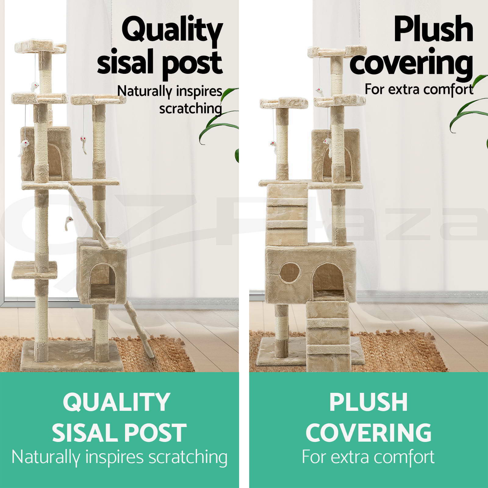 i.Pet Cat Tree Trees Scratching Post Scratcher Tower Condo House 180cm