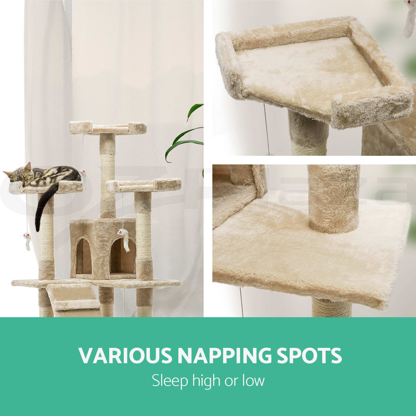 i.Pet Cat Tree Trees Scratching Post Scratcher Tower Condo House 180cm