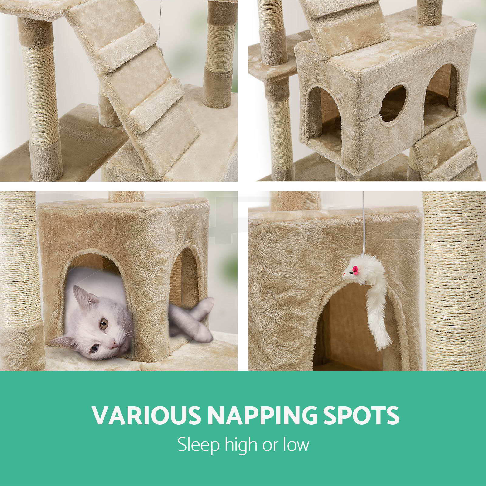 i.Pet Cat Tree Trees Scratching Post Scratcher Tower Condo House 180cm
