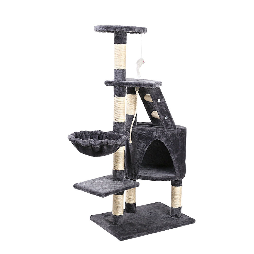 i.Pet Cat Tree Tower Scratching Post Scratcher Wood Condo Bed Toys Play Ladder - Picture 74 of 139