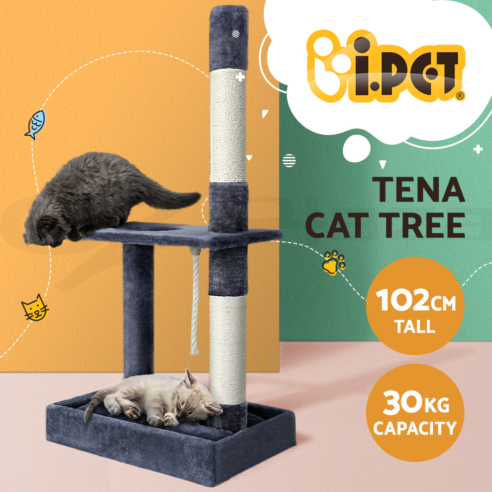 i.Pet Cat Tree Tower Scratching Post Scratcher Wood Condo Bed Toys Play Ladder - Picture 25 of 139