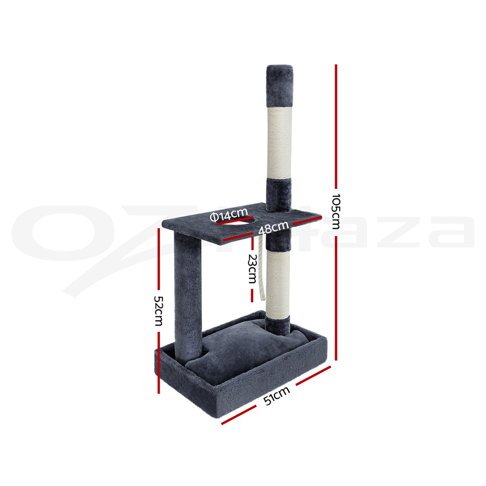 i.Pet Cat Tree Tower Scratching Post Scratcher Wood Condo Bed Toys Play Ladder - Picture 33 of 139