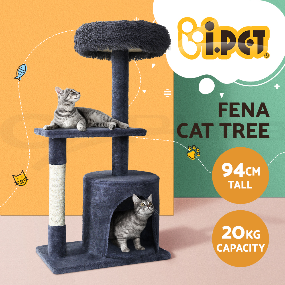 i.Pet Cat Tree Tower Scratching Post Scratcher Wood Condo Bed Toys Play Ladder - Picture 129 of 139