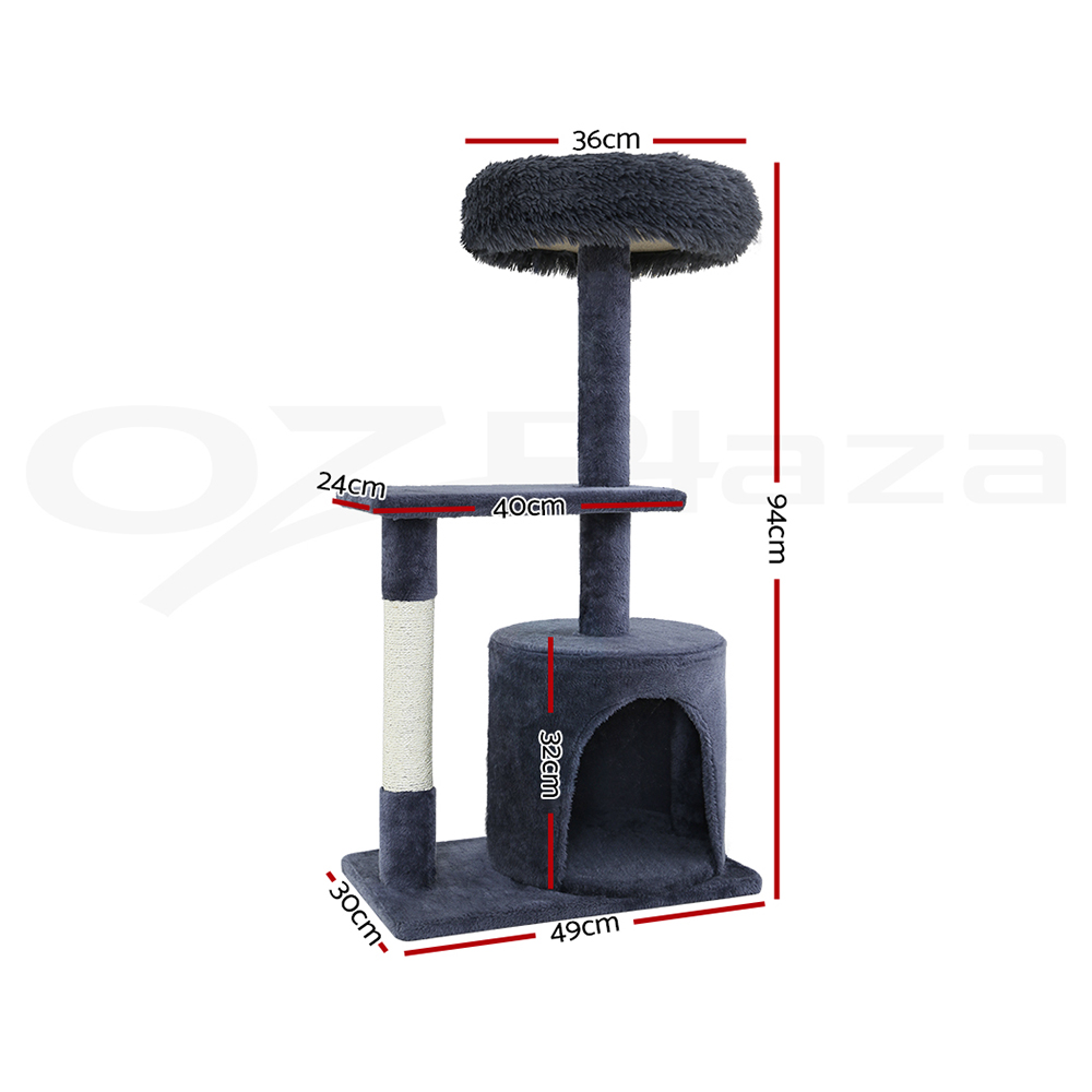 i.Pet Cat Tree Tower Scratching Post Scratcher Wood Condo Bed Toys Play Ladder - Picture 137 of 139