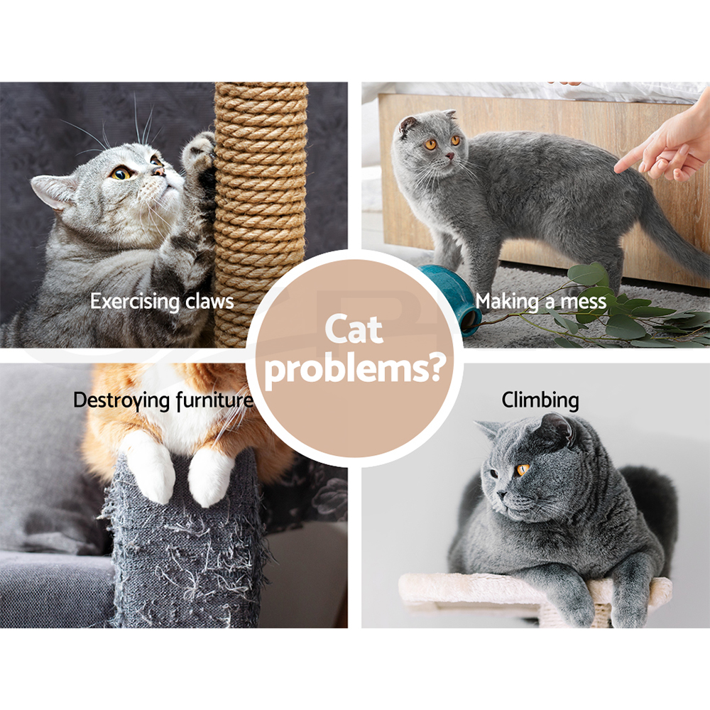 i.Pet Cat Tree Tower Scratching Post Scratcher Wood Condo Bed Toys Play Ladder - Picture 38 of 139