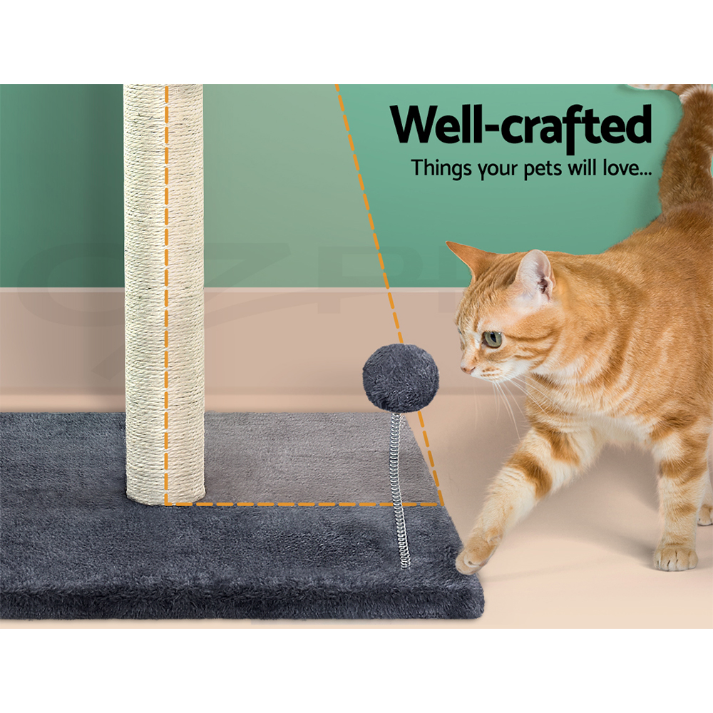 i.Pet Cat Tree Tower Scratching Post Scratcher Wood Condo Bed Toys Play Ladder - Picture 41 of 139